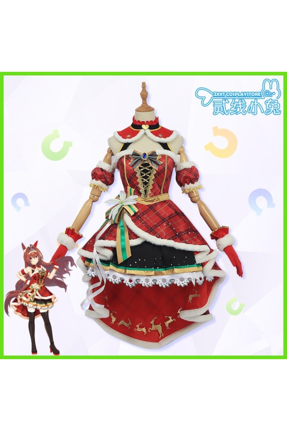 2XXT Cosplay Uma Musume Pretty Derby Daiwa Scarlet Christmas Cosplay Costume